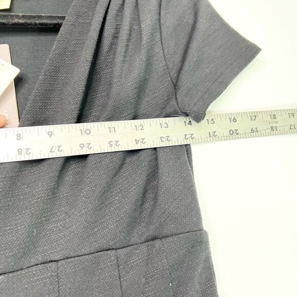 Maeve by Anthropologie Dress Women XS Fit and Flare Linen Blend A Line New Black - Picture 6 of 11